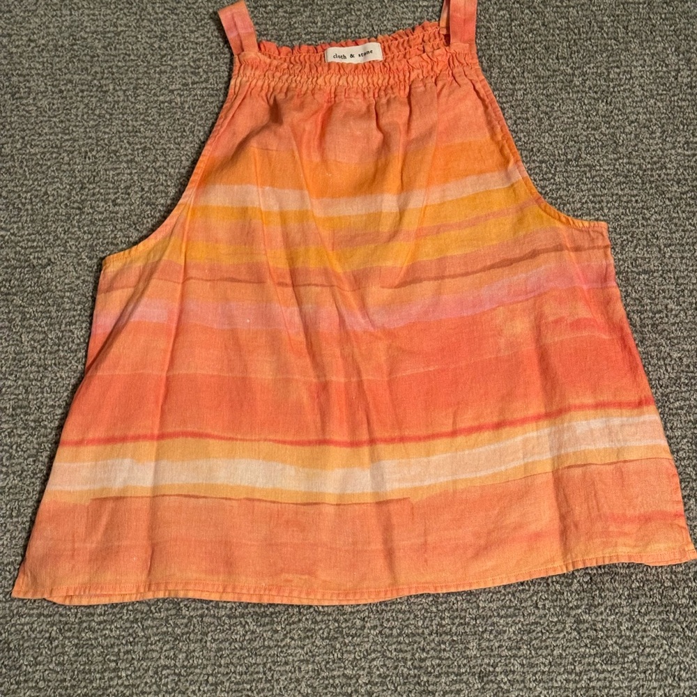 Cloth & Stone Sunset Striped Tank Top
